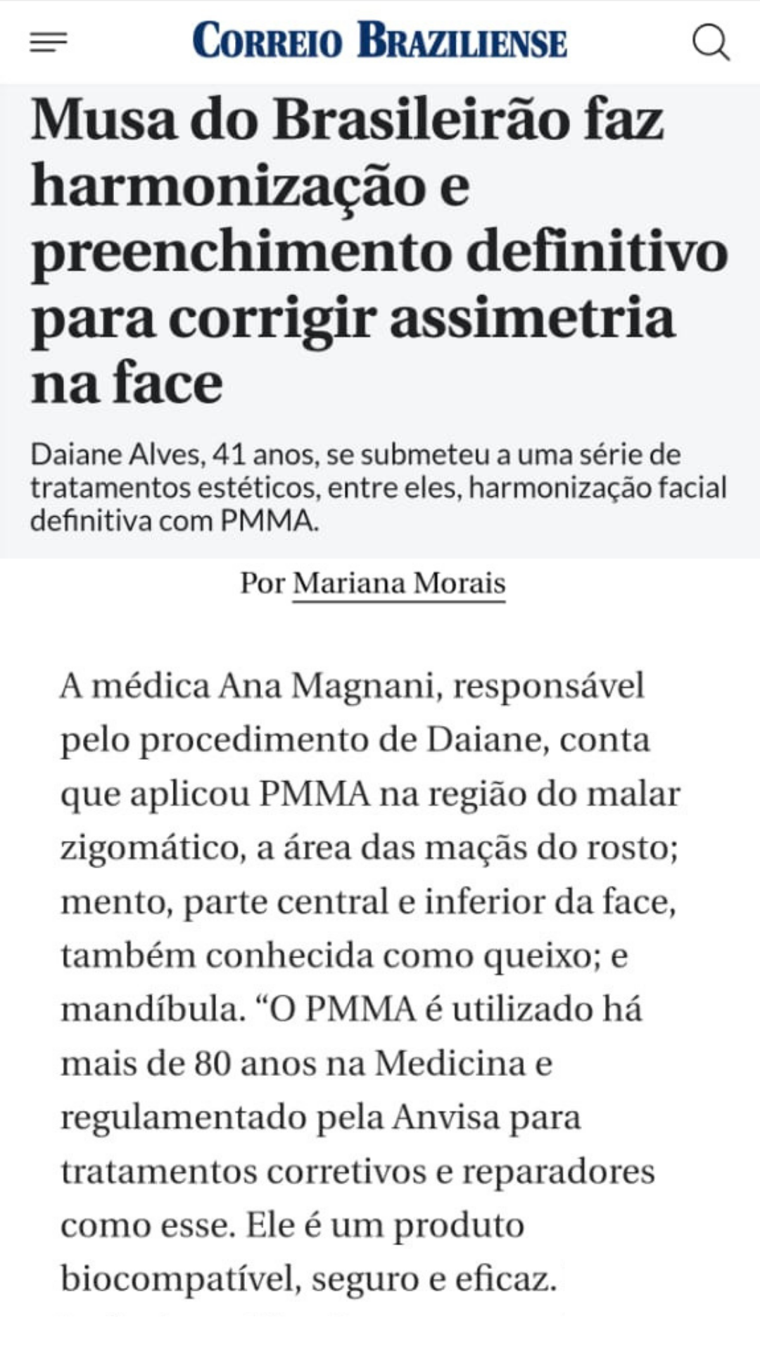 Matéria de O Globo